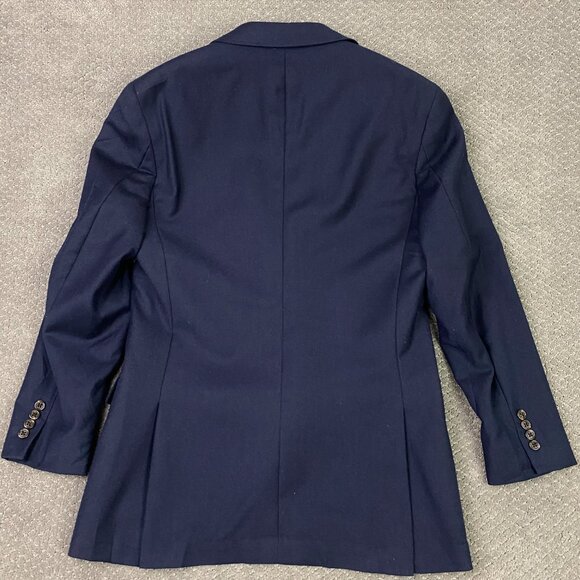 J. Crew Ludlow Blazer Sport Coat Mens 40R Navy Blue Wool American Woolen Company - Picture 3 of 15